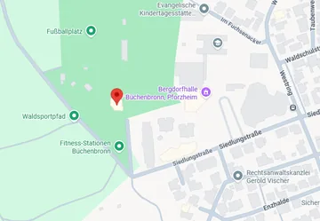 Kartenausschnitt von Im Schlägle, Siedlungstraße 50 in Pforzheim-Büchenbronn