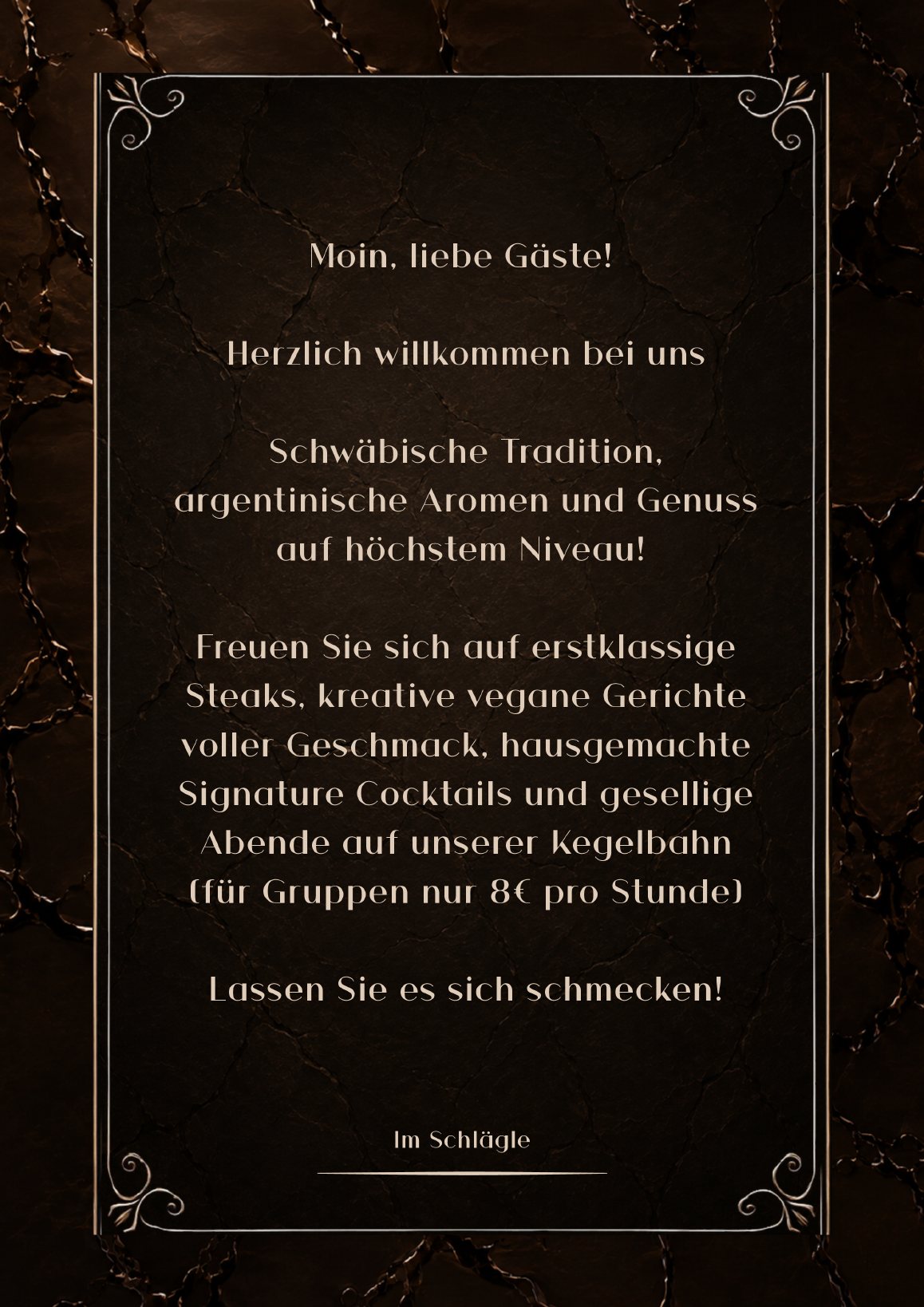 Speisekarte Seite 2